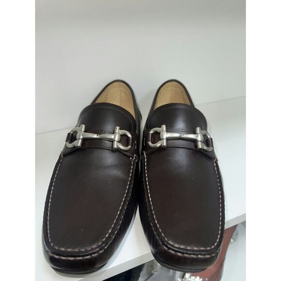 Salvatore Ferragamo Other - Salvatore Ferragamo Men's Dark Brown Leather Bit Loafers